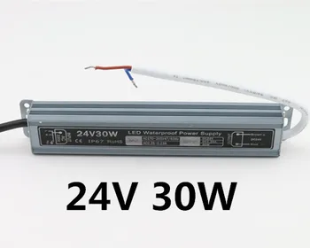 Poceni Visoke kakovosti DC 24V 30W nepremočljiva led driver IP67 tok led luči transformator 1.25 power polnilec za led