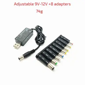 RYRA USB DC Napajalni Kabel 5V Za 12V Napajanje 9V Dvigalo Kabel Adapter Za Usmerjanje WIFI, Kabel USB Adapter Priključek 2.1x5.5 mm Vtič