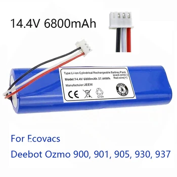 Nova original 14,4 V 6800mAh Roboter-staubsauger Batterie Pack für Ecovacs Deebot Ozmo 900, 901, 905, 930, 937